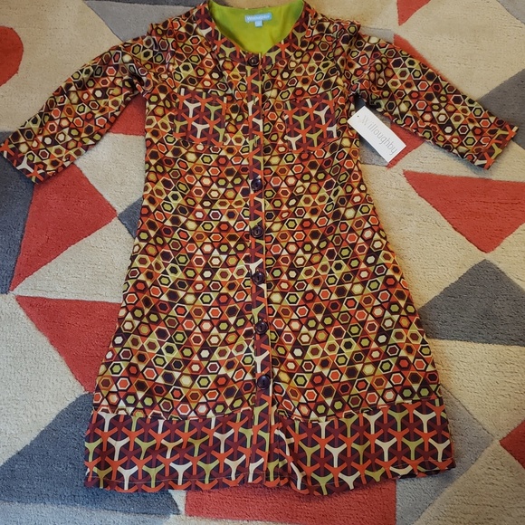 Willoughby Geo Print Dress w/Pockets - Picture 1 of 3